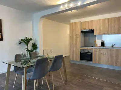 Cuisine ou kitchenette dans l'établissement La Voûte, proche de la Cathédrale