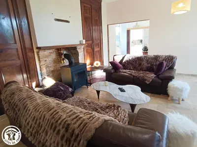 Coin salon dans l'établissement La Maison de Famille