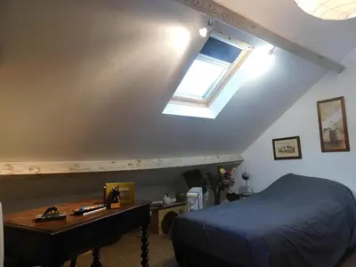 Un ou plusieurs lits dans un hébergement de l'établissement Villa 3 chambres à Saint-Cirgues-de-Malbert avec piscine