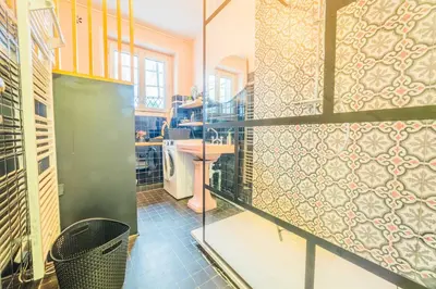 Cuisine ou kitchenette dans l'établissement Le Semard - F2 Terrasse couverte Centre-ville
