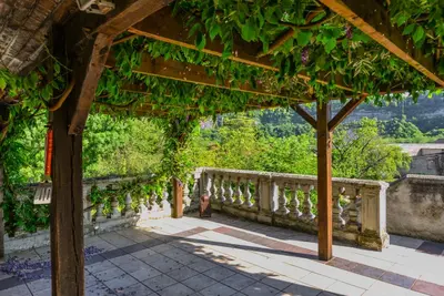 Balcon ou terrasse dans l'établissement Manoir de Foussac