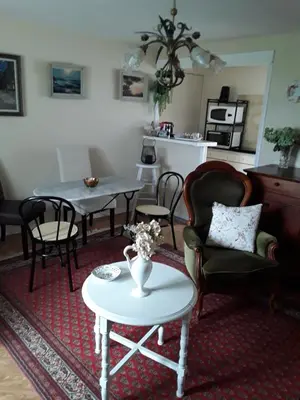 Cuisine ou kitchenette dans l'établissement Appartement dans Maison de Bourg