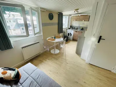 Cuisine ou kitchenette dans l'établissement Petit appartement tout confort