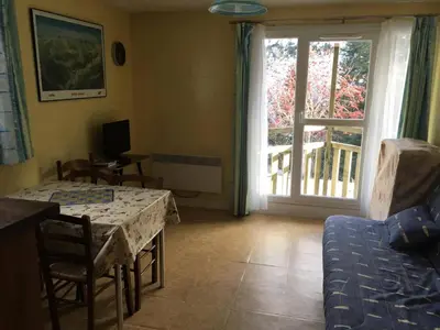 Coin salon dans l'établissement T2 Lioran pieds des pistes
