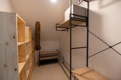 Un ou plusieurs lits superposés dans un hébergement de l'établissement Charming accommodation for families, Ségur-le-Château