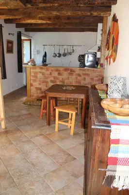Cuisine ou kitchenette dans l'établissement Ter'lenn