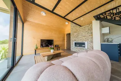 Cuisine ou kitchenette dans l'établissement Spa et vue imprenable En haut du paradis