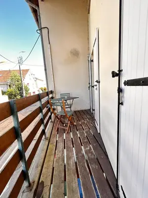 Balcon ou terrasse dans l'établissement Le Grand Nid en Haut, duplex