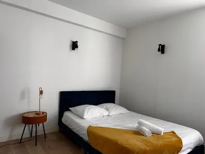 Un ou plusieurs lits dans un hébergement de l'établissement Le Grand Nid en Haut, duplex