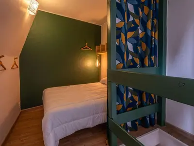 Un ou plusieurs lits dans un hébergement de l'établissement Maison auvergnate cœur de village