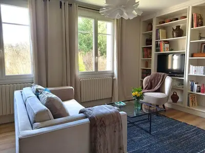 Coin salon dans l'établissement Villa Rosa