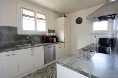 Cuisine ou kitchenette dans l'établissement Villa Rosa