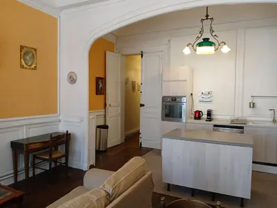 Cuisine ou kitchenette dans l'établissement Lemov'Inn, central historic apartment