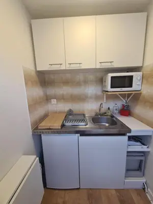 Cuisine ou kitchenette dans l'établissement Le Citrus