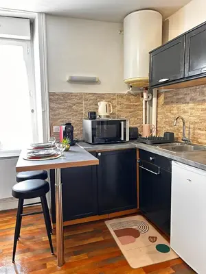 Cuisine ou kitchenette dans l'établissement Birds Escape, proche de la gare