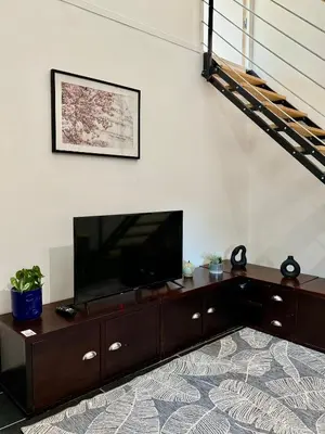 Télévision ou salle de divertissement dans l'établissement Charmant Duplex rue des Allois - DABNB
