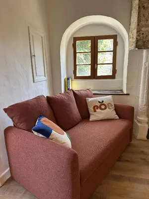 Coin salon dans l'établissement Maison du Barry - Piscine - Périgord Dordogne