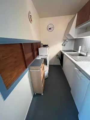 Cuisine ou kitchenette dans l'établissement Loue appartement au Mont Dore AUVERGNE