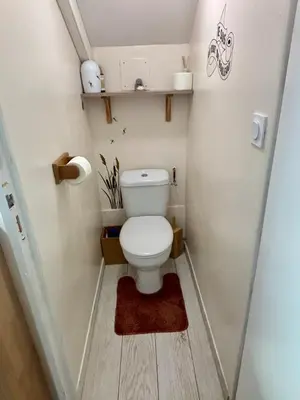 Salle de bains dans l'établissement Petite maison de campagne