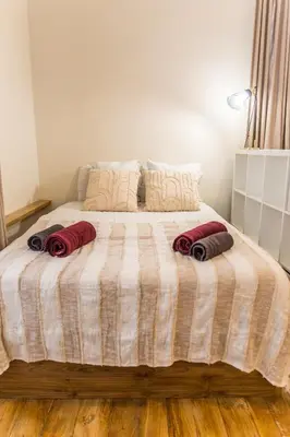 Un ou plusieurs lits dans un hébergement de l'établissement Villa Chadourne - La Cle Perdue - Studio