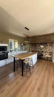 Cuisine ou kitchenette dans l'établissement Le Calme du Verdier - Villa