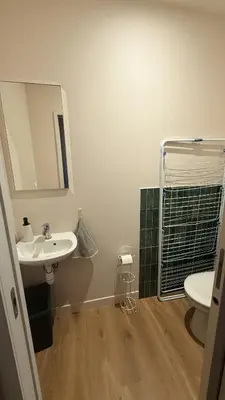 Salle de bains dans l'établissement Le Calme du Verdier - Villa