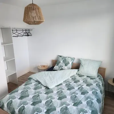 Un ou plusieurs lits dans un hébergement de l'établissement Appartement 2 pièces a 5 min du centre de Limoges