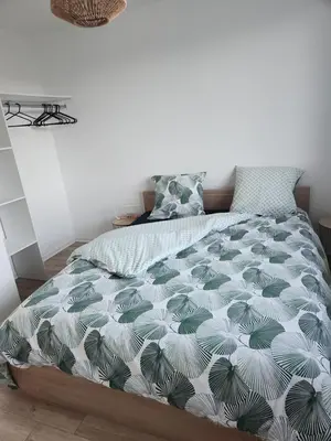 Un ou plusieurs lits dans un hébergement de l'établissement Appartement 2 pièces a 5 min du centre de Limoges