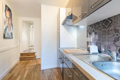 Cuisine ou kitchenette dans l'établissement Le Pop-up, Spacieux-Hyper centre-Lumineux