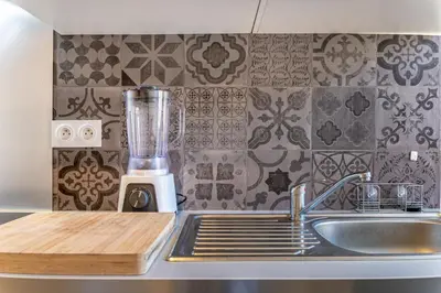 Cuisine ou kitchenette dans l'établissement Le Pop-up, Spacieux-Hyper centre-Lumineux