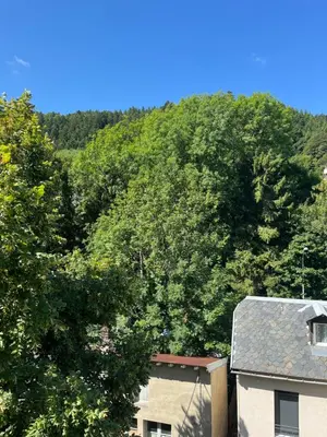 Vue générale sur la montagne ou vue sur la montagne depuis l'appartement