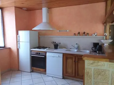 Cuisine ou kitchenette dans l'établissement Chez Maurice et Sylvie
