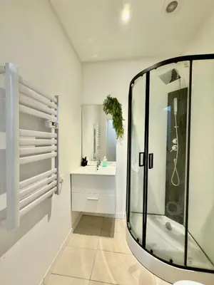 Salle de bains dans l'établissement Studio 3 chaleureux Av Garibaldi DABNB