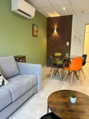 Coin salon dans l'établissement CASA BLUM #1 - Appartement pour 4 personnes climatisé - CASA BLUM #2 - Studio climatisé & CASA BLUM #3 - T2 climatisé avec terrasse