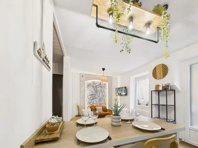 Plan de l'établissement Jolie maison pour 4 à proximité du centre