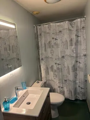 Salle de bains dans l'établissement Studio proche centre ville