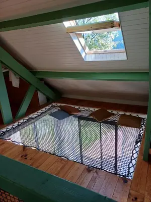 Balcon ou terrasse dans l'établissement Aux 4 Saisons