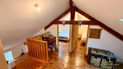 Coin salon dans l'établissement Le Mont Dole Duplex 11 pers