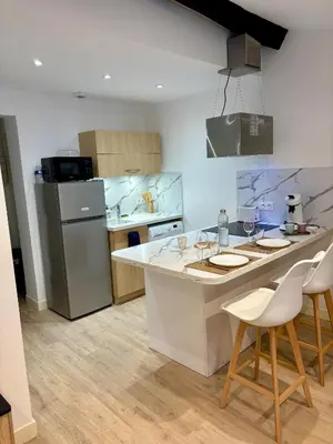 Cuisine ou kitchenette dans l'établissement Le coeur de Limoges Hyper centre et rénové