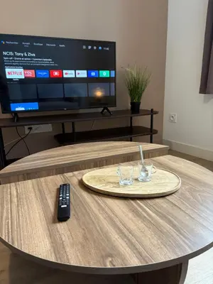 Télévision ou salle de divertissement dans l'établissement Le Charmant-T2 rénové-Plein centre de Limoges