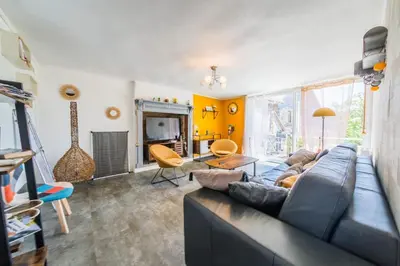Coin salon dans l'établissement Villa Pradotte