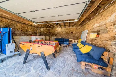 Coin salon dans l'établissement Villa Pradotte