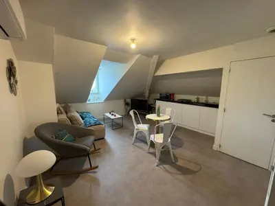 Coin salon dans l'établissement Villa Chadourne - L Amour et le Sablier - 1 Chambre