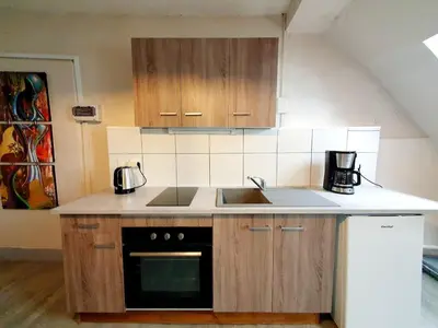 Cuisine ou kitchenette dans l'établissement Appartement d'Artiste