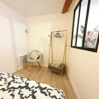 Un ou plusieurs lits dans un hébergement de l'établissement Appartement Saint Martin