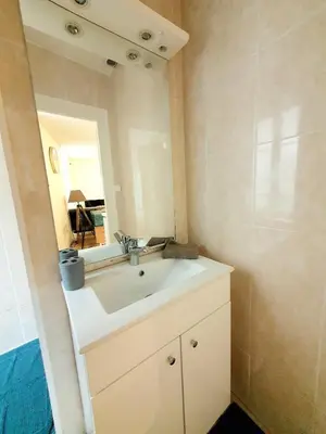 Salle de bains dans l'établissement Appartement Saint Martin