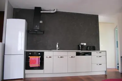 Cuisine ou kitchenette dans l'établissement Andraud