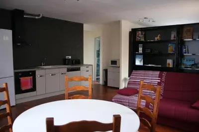 Cuisine ou kitchenette dans l'établissement Andraud