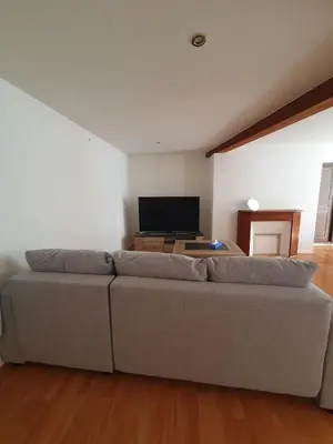 Coin salon dans l'établissement Duplex St Martin