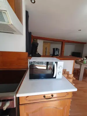 Cuisine ou kitchenette dans l'établissement Duplex St Martin